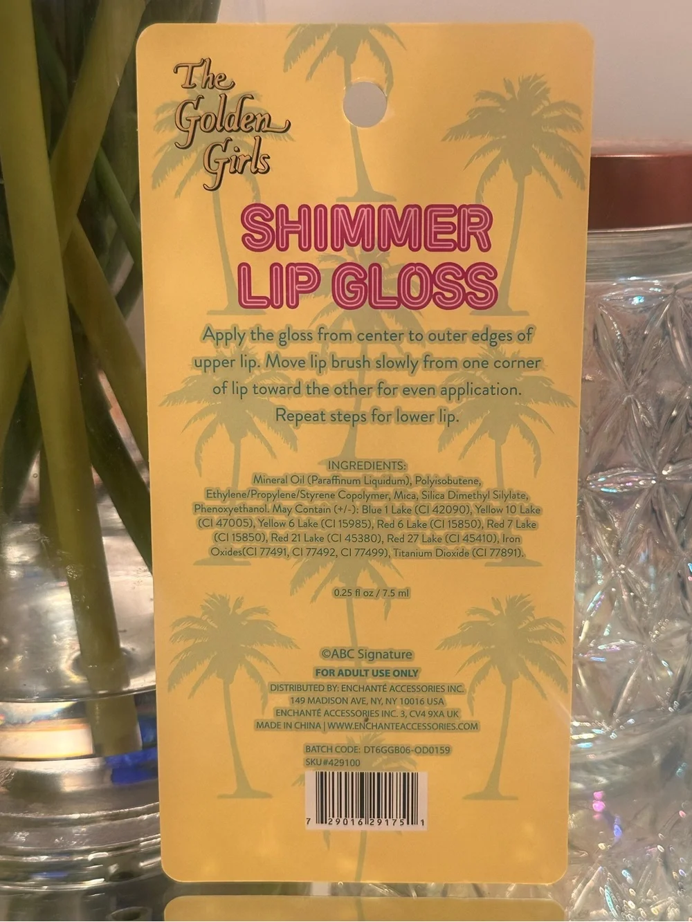 The Golden Girls Sophia Shine Shimmer Lip Gloss NEW SEALED Enchante Collectible